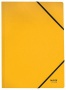 Gumis mappa, karton, A4, LEITZ 'Recycle', sárga