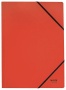 Gumis mappa, karton, A4, LEITZ 'Recycle', piros