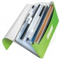 Harmonikamappa, A4, PP, 6 rekeszes, LEITZ Wow, zöld