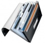 Harmonikamappa, A4, PP, 6 rekeszes, LEITZ Wow, fekete