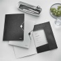 Gumis mappa, PP, A4, LEITZ Wow, fekete