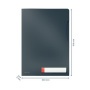 Genotherm, L, A4, PP, LEITZ Cosy Privacy, bársonyszürke