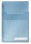 Genotherm, lefűzhető, A4, 200 mikron, füllel, LEITZ 'CombiFile Jumbo', kék