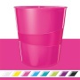 Papírkosár, 15 liter, LEITZ Wow, rózsaszín