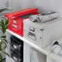 Doboz, A4 méret, LEITZ Click&Store, piros