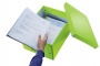 Doboz, A4 méret, LEITZ Click&Store, zöld