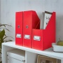 Iratpapucs, PP/karton, 95 mm, LEITZ Click&Store, piros