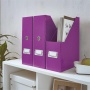 Iratpapucs, PP/karton, 95 mm, LEITZ Click&Store, lila