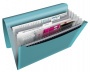 Harmonikamappa, A4, PP, 6 rekeszes, ESSELTE Colour`Breeze, kék