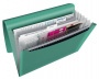 Harmonikamappa, A4, PP, 6 rekeszes, ESSELTE Colour`Breeze, zöld