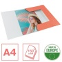 Gumis mappa, karton, A4, ESSELTE Colour`Breeze, korall
