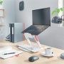Laptop állvány, állítható, LEITZ Ergo, fehér