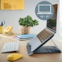 Laptop állvány, LEITZ Ergo Cosy, bársonyszürke