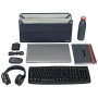 Hordozótáska, 3 rekeszes, LEITZ Fabric Hot Desking, sötétszürke