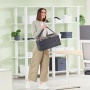 Hordozótáska, 3 rekeszes, LEITZ Fabric Hot Desking, sötétszürke