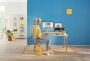 Ülő/álló szék, ergonomikus, LEITZ Ergo Cosy Active, melegsárga