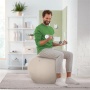 Ülőlabda, nehezékkel, 55cm, LEITZ Ergo Active, világosszürke