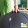 Ülőlabda, nehezékkel, 55cm, LEITZ Ergo Active, sötétszürke