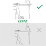Lábtámasz, állítható, LEITZ Ergo