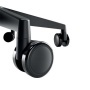 Munkaszék, görgős, ergonomikus, LEITZ Ergo Comfort, sötétszürke