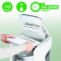 Leitz IQ OptiMax Autofeed Home Office 150 P5 iratmegsemmisítő | BRT technológia | 2x5 mm mikrokonfetti | 150 lap | 15l kosár