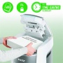 Iratmegsemmisítő, konfetti, 600 lap, LEITZ IQ OptiMax Autofeed Office Pro 600 P4