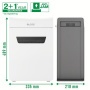 Leitz IQ Protect 10X iratmegsemmisítő | 4x28 mm konfetti | 10 lap | 18l kosár