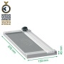 Vágógép, görgős, A4, 8 lap, LEITZ Precision Home A4