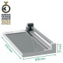 Vágógép, görgős, A4, 10 lap, LEITZ Precision Home Office A4
