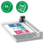 Vágógép, görgős, A4, 10 lap, LEITZ Precision Home Office A4
