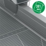 Vágógép, görgős, A4+, 15 lap, LEITZ Precision Office A4+