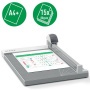 Vágógép, görgős, A4+, 15 lap, LEITZ Precision Office A4+