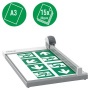 Vágógép, görgős, A3, 15 lap, LEITZ Precision Office