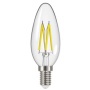 LED izzó, E14, filament gyertya, 4W (40W), 470lm, 2700K, ENERGIZER