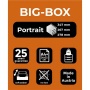 Irattároló, műanyag, 4 fiókos, EXACOMPTA Big-Box Office, szürke