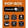 Irattároló, műanyag, 4 fiókos, EXACOMPTA Pop-Box, fehér