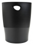 Papírkosár, 15 liter, PP, EXACOMPTA Ecobin Economy, fekete