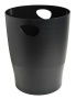 Papírkosár, 15 liter, PP, EXACOMPTA 'Ecobin Economy', fekete
