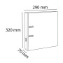 Iratrendező, 70 mm, A4, PVC, EXACOMPTA, sárga