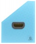 Harmonika iratpapucs, 265x325 mm, PP, 12 rekeszes, EXACOMPTA Pop`NCo, ciánkék