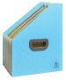 Harmonika iratpapucs, 265x325 mm, PP, 12 rekeszes, EXACOMPTA 'Pop`NCo', ciánkék