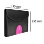 Konferencia mappa, A4, PP, patentos, EXACOMPTA ExaFolio®, fekete