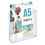 Katalógustartó, fali, A5, álló, EXACOMPTA Office, áttetsző
