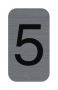 Információs tábla, öntapadó, 2,5x4,4 cm, alumíniumhatású, EXACOMPTA, 5-ös