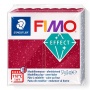 Gyurma, 57 g, égethető, FIMO 'Effect', csillámos piros