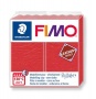 Gyurma, 57 g, égethető, FIMO 'Leather Effect', dinnyepiros