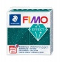 Gyurma, 57 g, égethető, FIMO 'Effect', csillámos zöld
