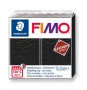 Gyurma, 57 g, égethető, FIMO 'Leather Effect', fekete