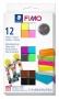 Gyurma, készlet, 12x25 g, égethető, FIMO 'Effect Colours', 12 különböző neon szín