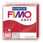 Gyurma, 57 g, égethető, FIMO 'Soft', karácsonyi piros